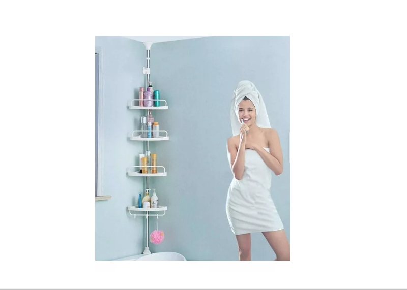 Organizador baño esquinero con 4 nivele