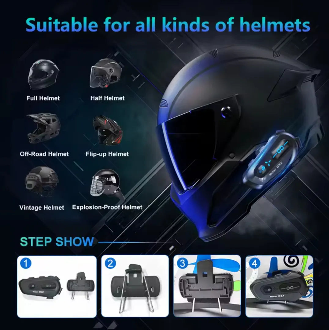 Intercomunicador para moto D3X